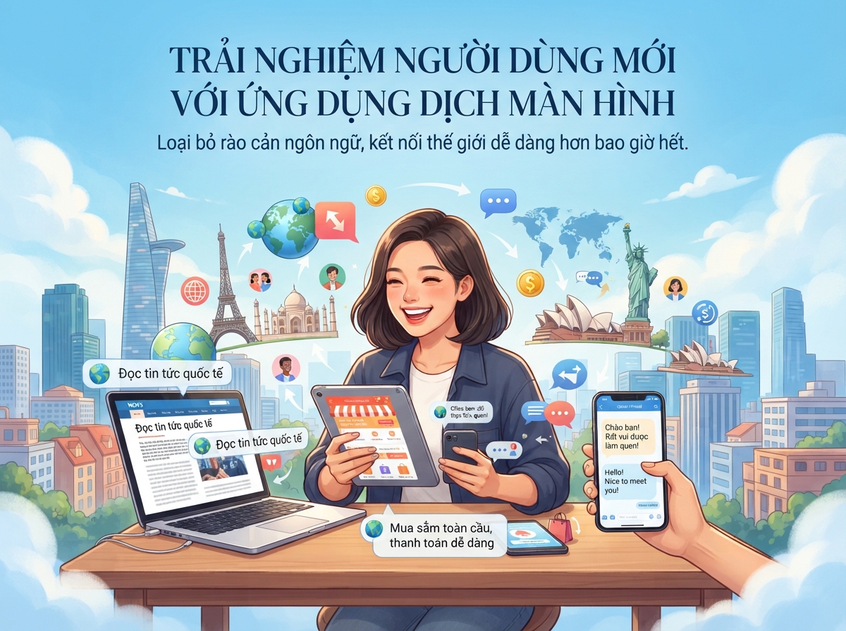 App dịch màn hình offline giải pháp hiệu quả