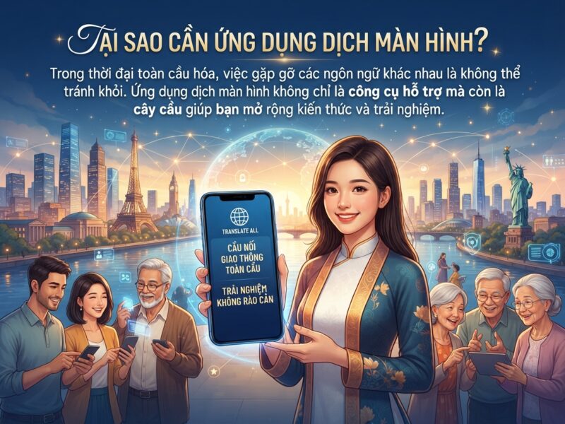App dịch qua màn hình tiện lợi cho mọi nhu cầu