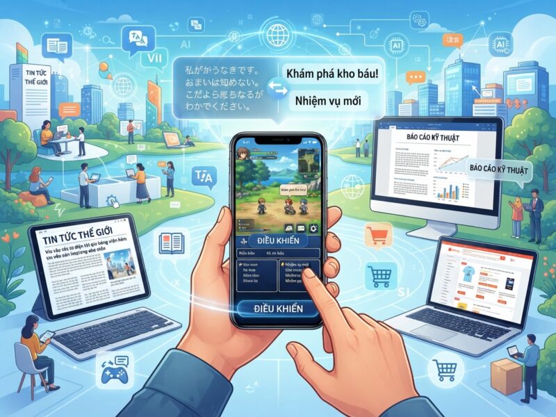 App dịch màn hình real time hiệu quả