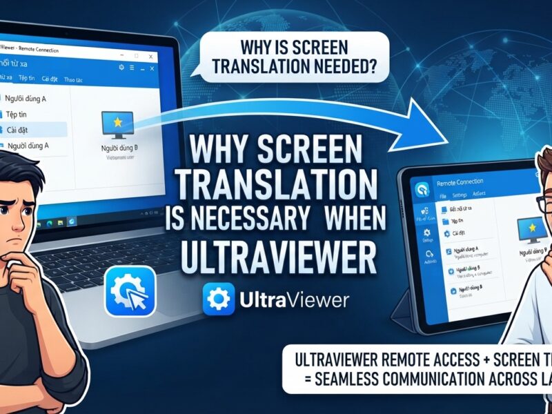 App dịch màn hình UltraViewer hiệu quả