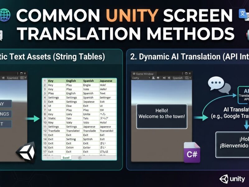App dịch màn hình Unity: lựa chọn nào?