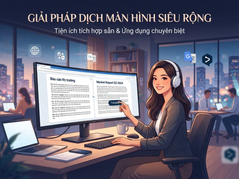 App dịch màn hình ultrawide hiệu quả cho mọi nhu cầu