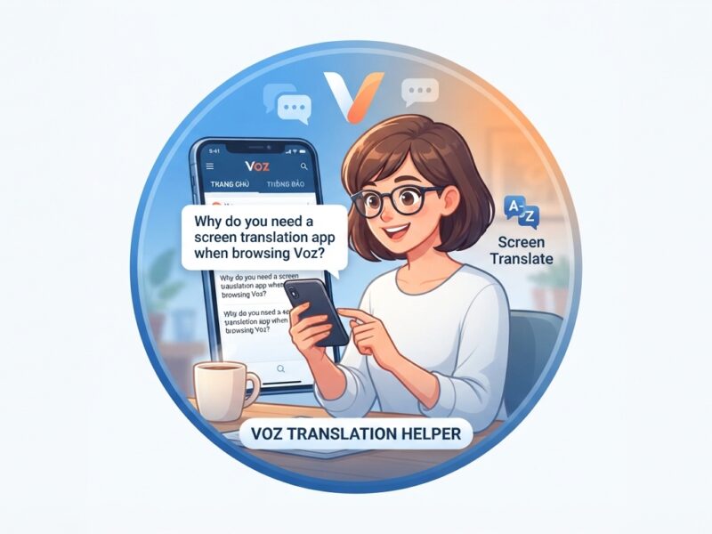 App dịch màn hình voz hỗ trợ nhanh chóng