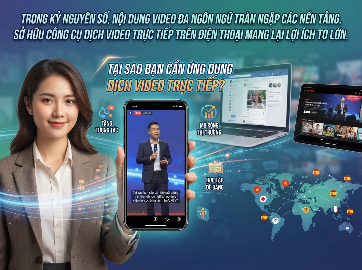 Tại sao bạn cần một app dịch video trực tiếp?