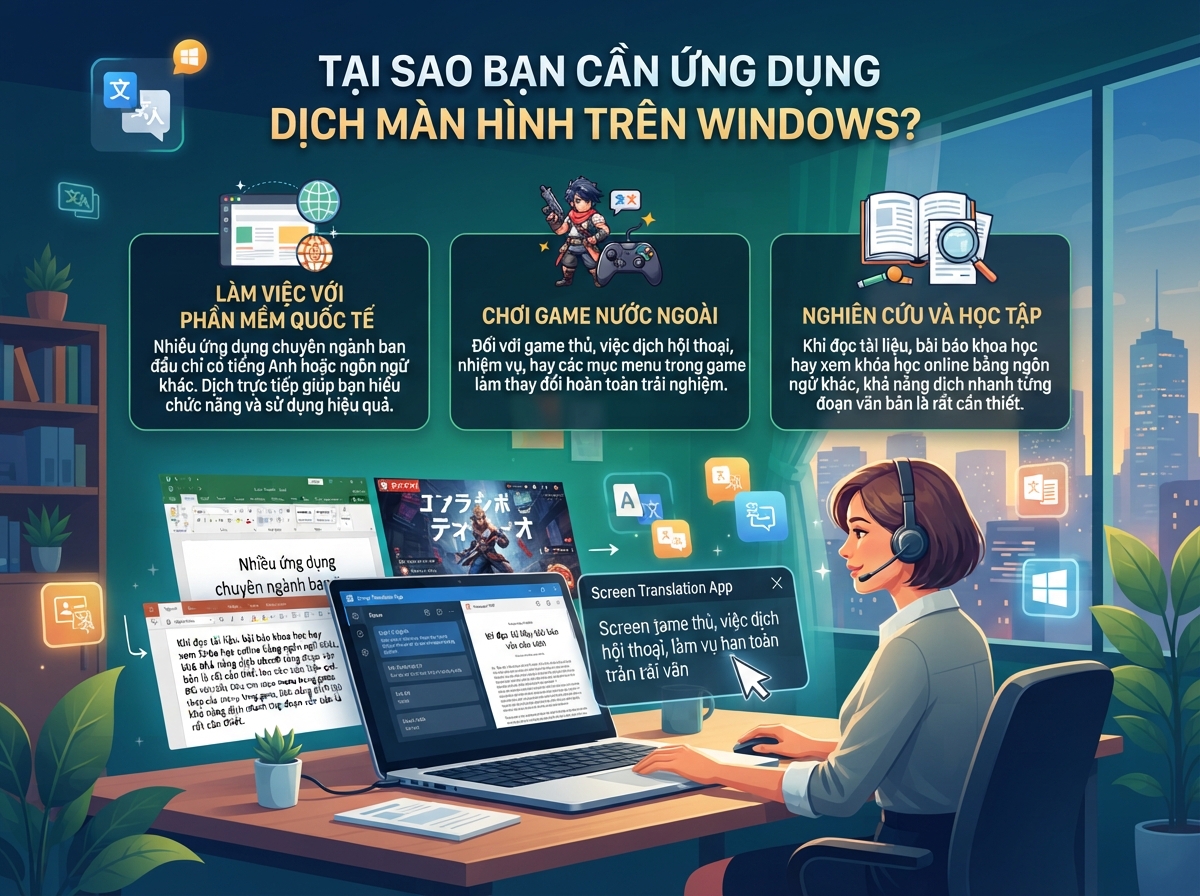 App dịch màn hình window tiện lợi