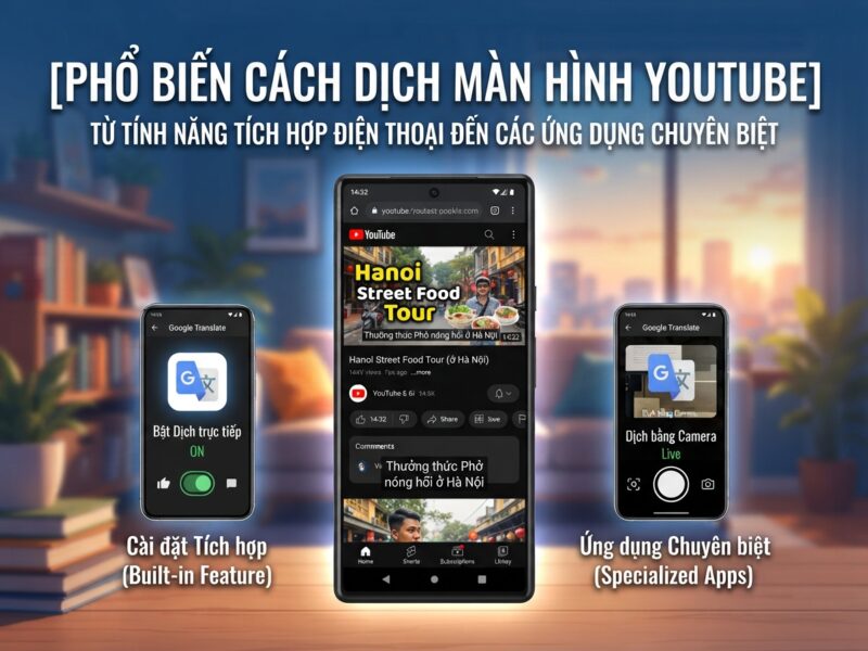 App dịch màn hình youtube tiện lợi và hiệu quả