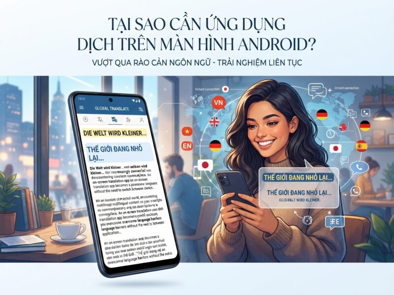App dịch trực tiếp trên màn hình điện thoại Android hiệu quả