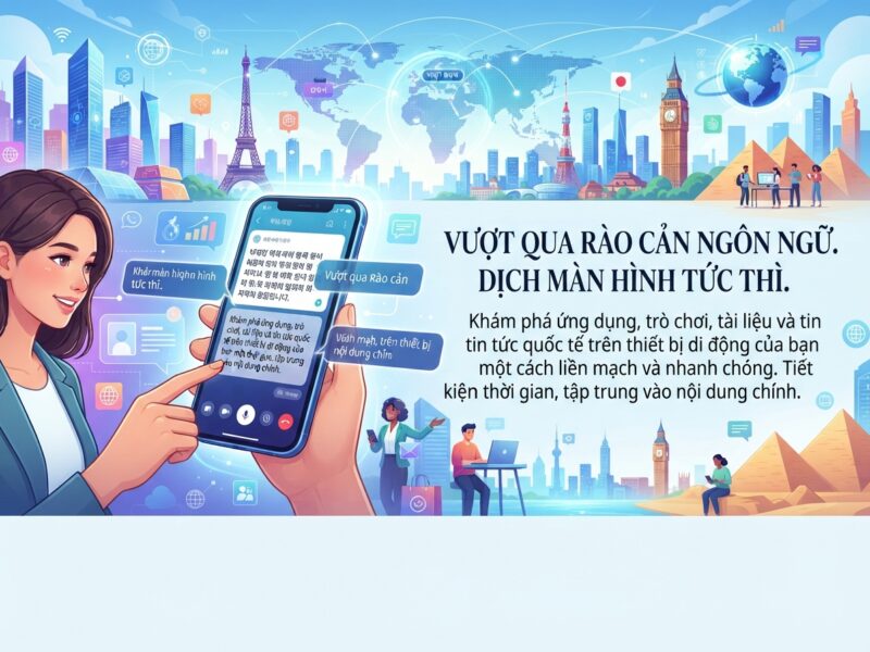 Tải app dịch màn hình nhanh chóng và tiện lợi