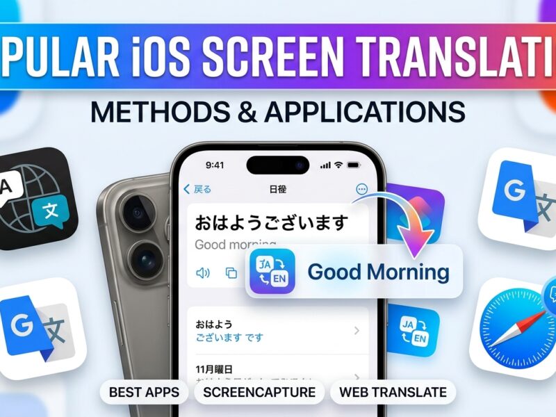 App dịch trực tiếp trên màn hình điện thoại iOS hiệu quả