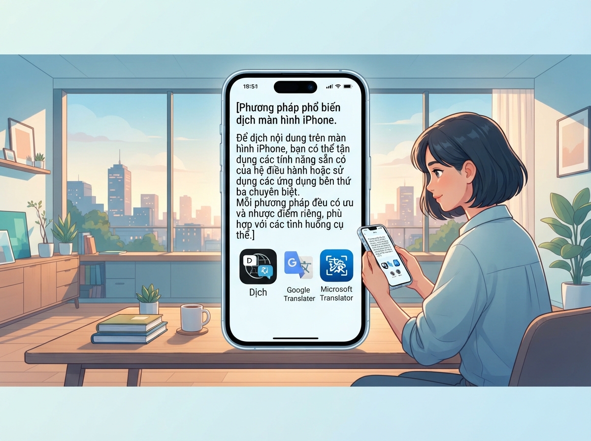 Cài đặt dịch màn hình iPhone hiệu quả dễ dàng