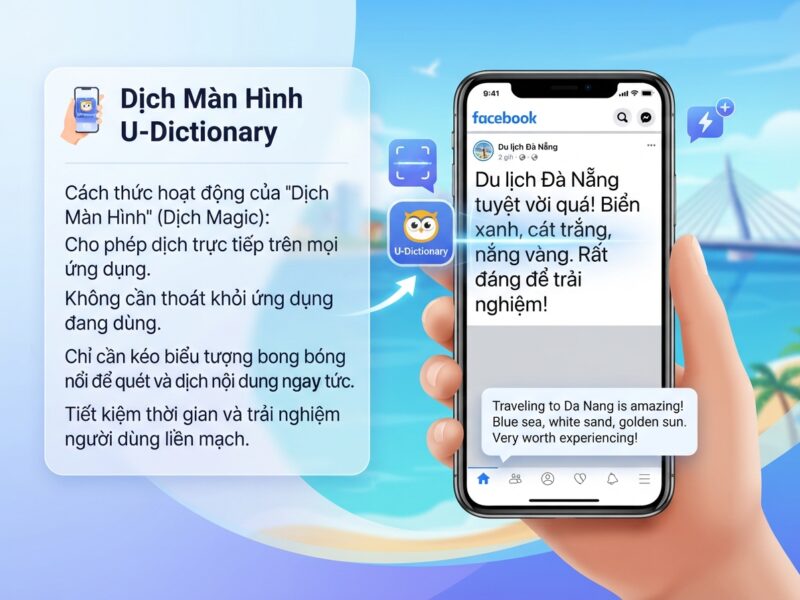 U dictionary dịch màn hình cách dùng đơn giản