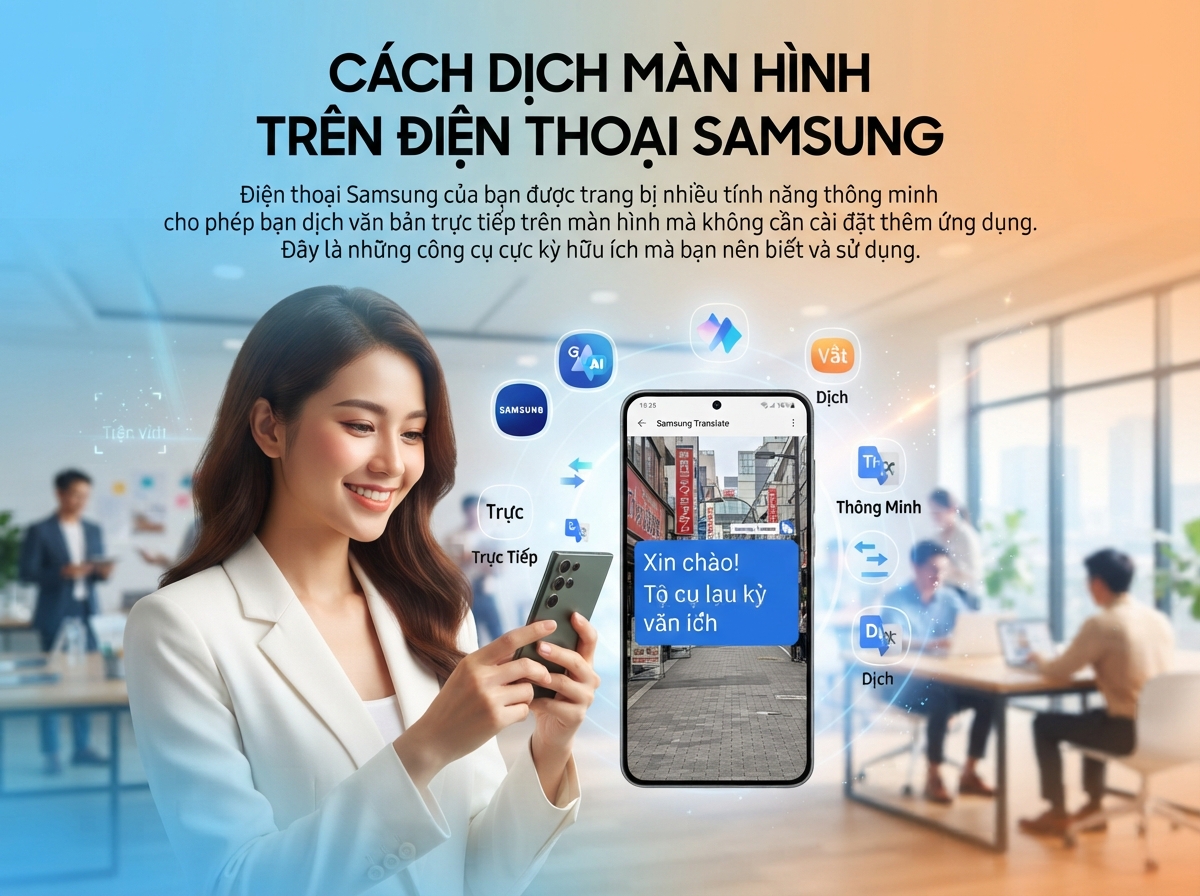 Can app dịch màn hình Samsung tiện lợi