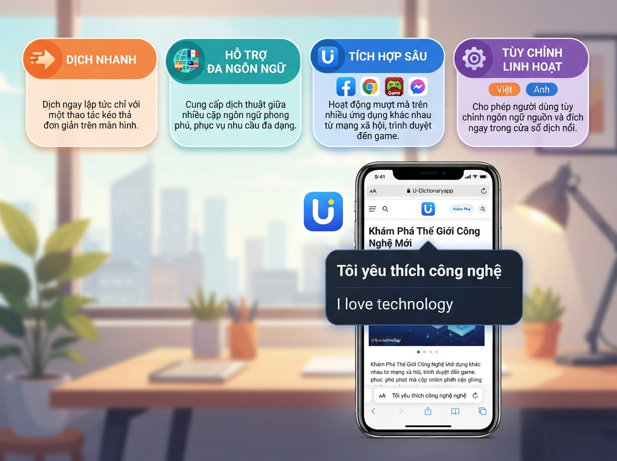 1.2. Dịch văn bản trên màn hình bằng cách sao chép (Tap to Translate)