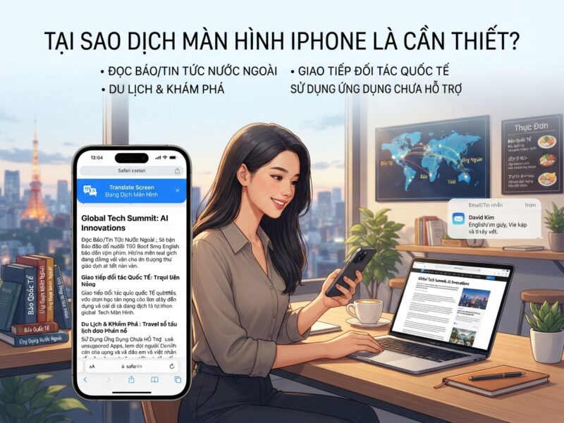 do app dịch màn hình trên iphone