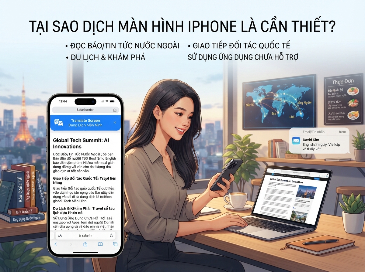 Tại sao việc dịch màn hình trên iPhone lại cần thiết?