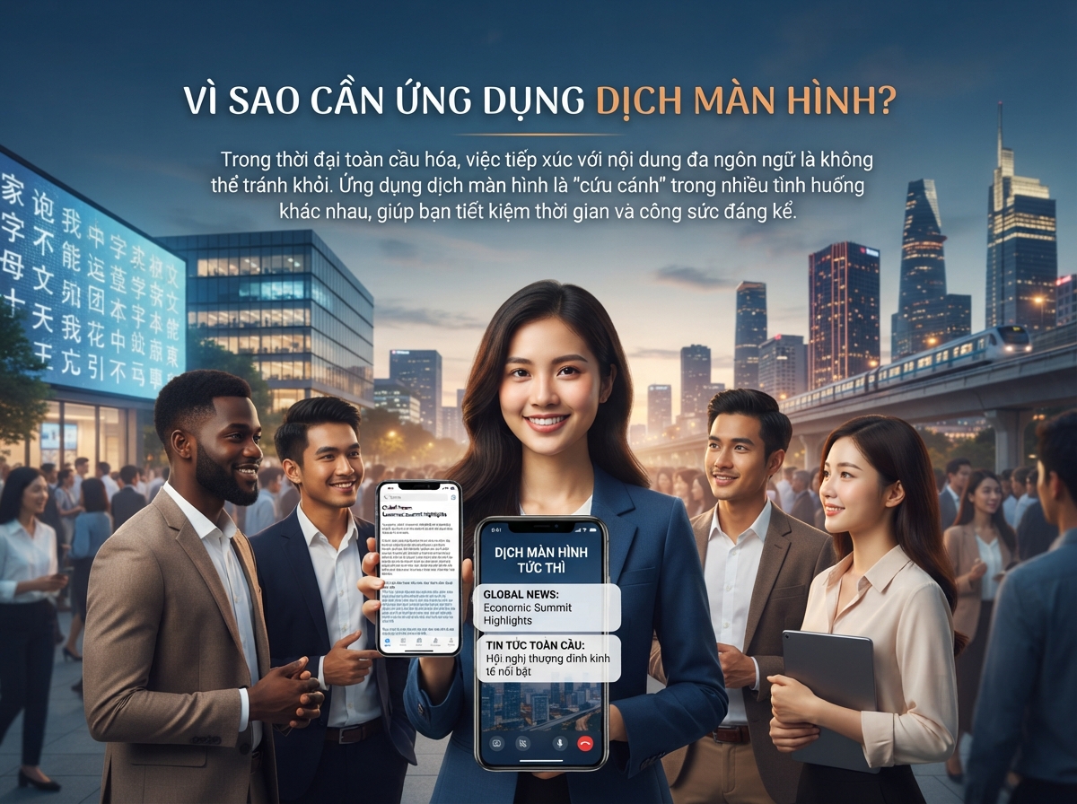 Tại sao bạn cần một ứng dụng dịch màn hình?