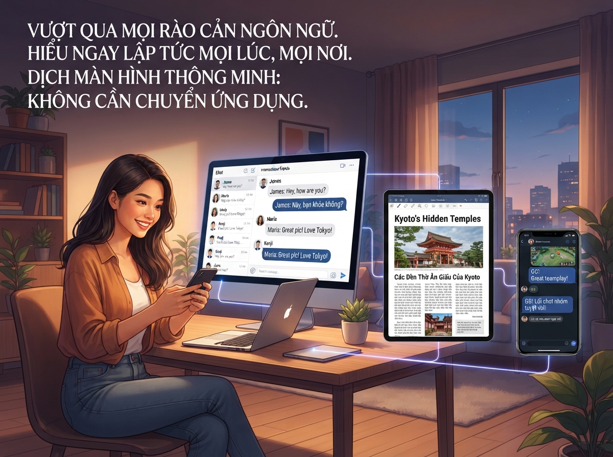 Các ứng dụng dịch màn hình hàng đầu hiện nay