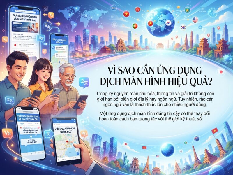 Best app dịch màn hình tốt nhất cho trải nghiệm mượt mà