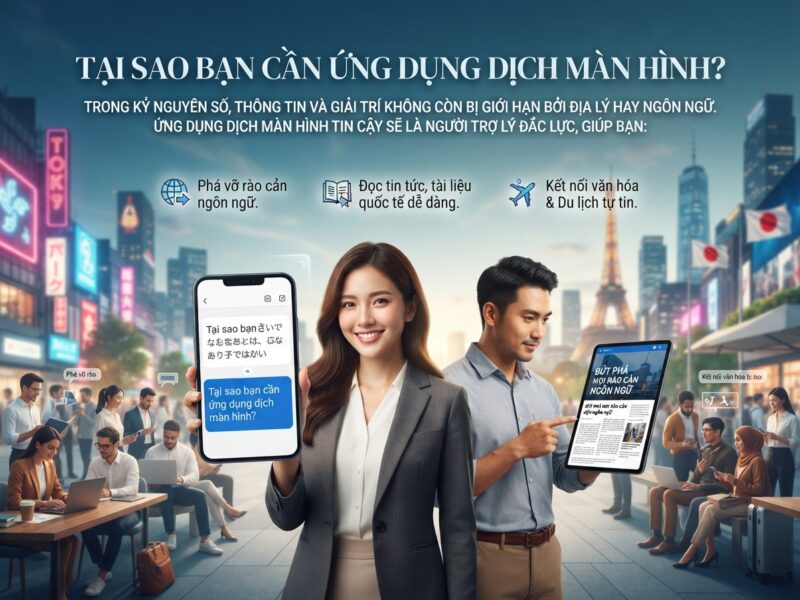 Best app dịch màn hình miễn phí: Hướng dẫn chi tiết