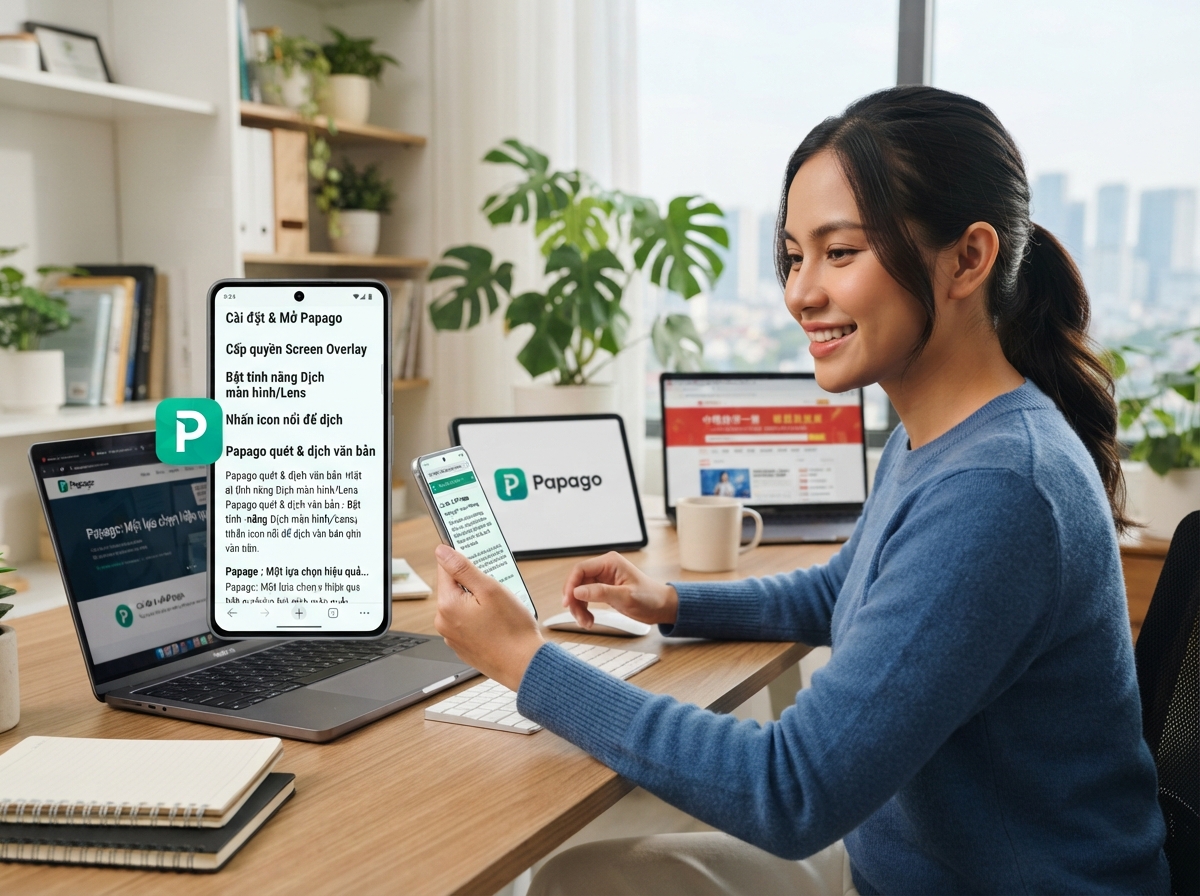 Kích hoạt tính năng Dịch trên màn hình