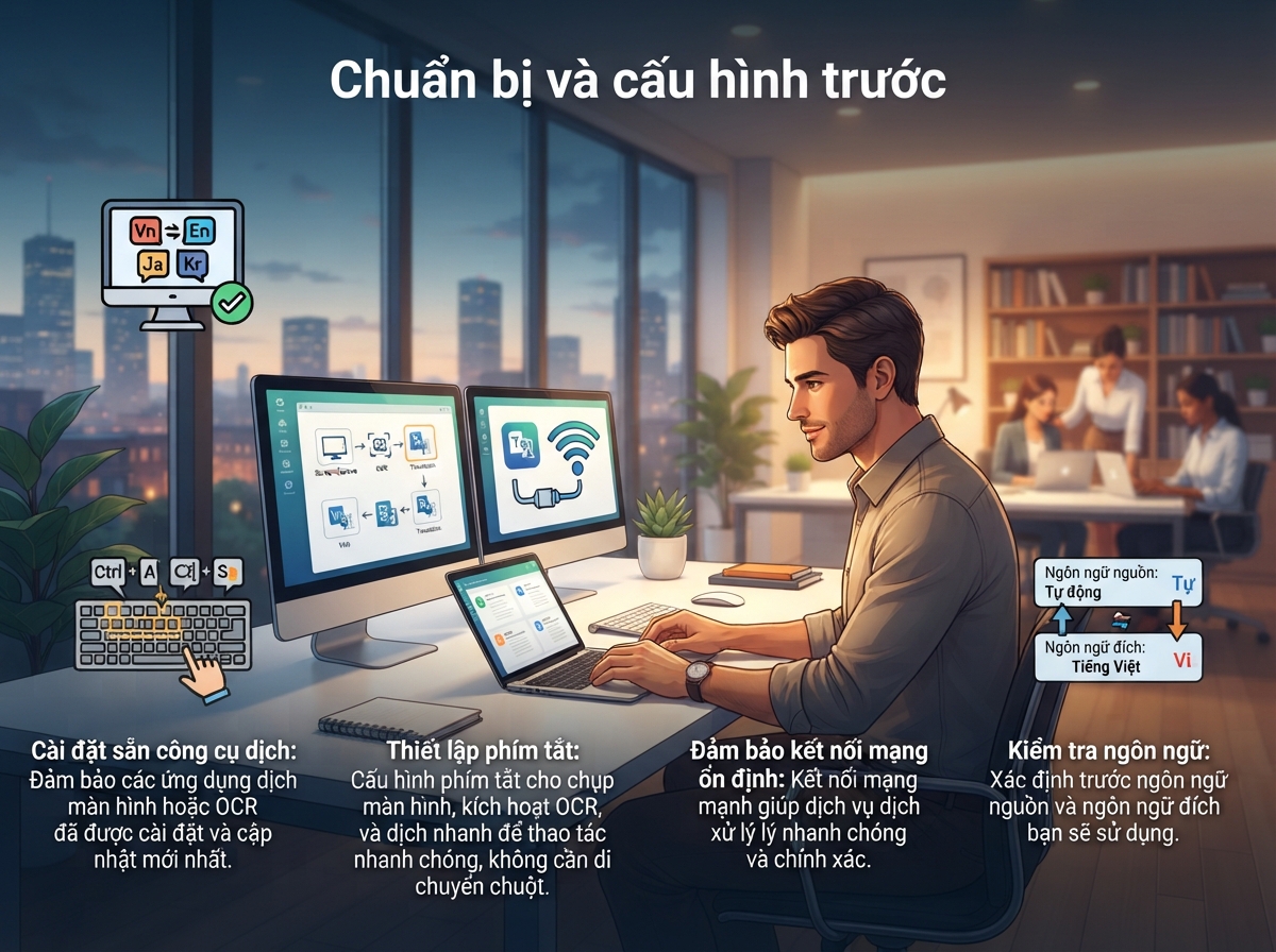 Dịch màn hình với Google Dịch trên máy tính
