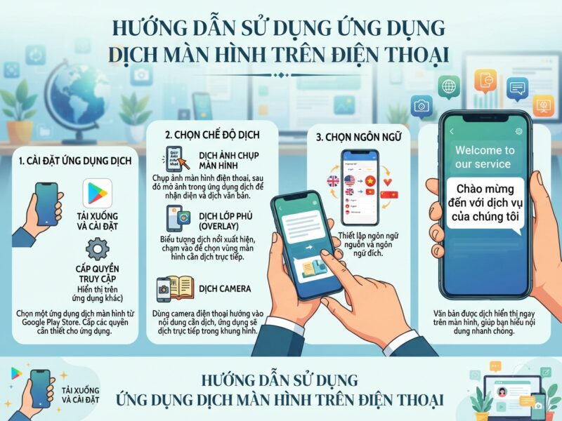 App dịch màn hình usb giải pháp nhanh chóng