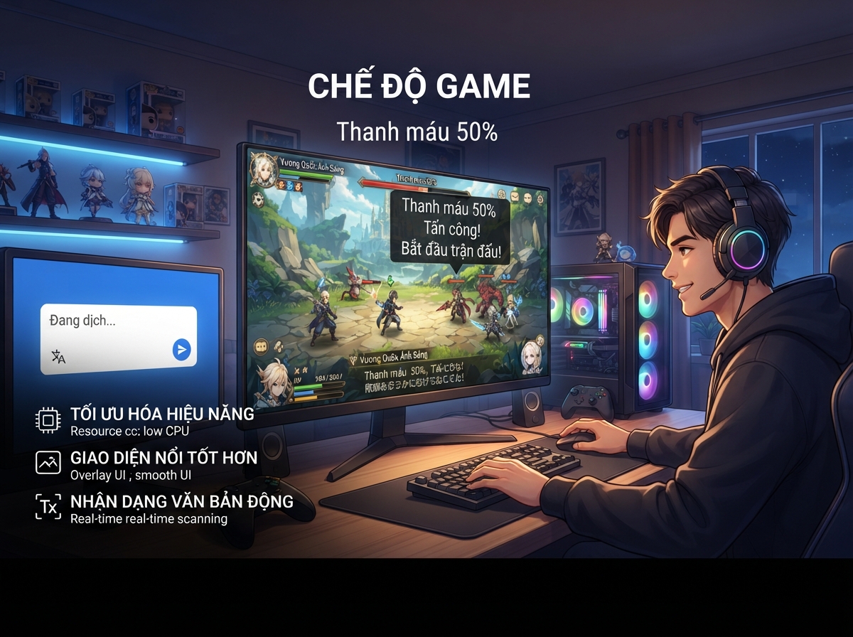 Tìm kiếm ứng dụng dịch có chế độ trò chơi