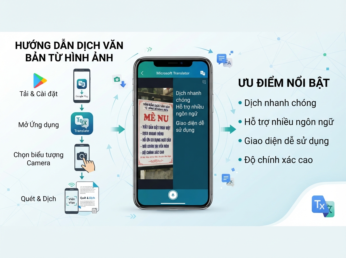 Tận dụng Microsoft Translator cho văn bản trên ảnh