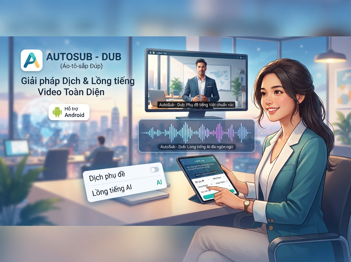 AutoSub - Dub Giải pháp dịch video và lồng tiếng AI toàn diện